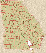 Location of Ware County