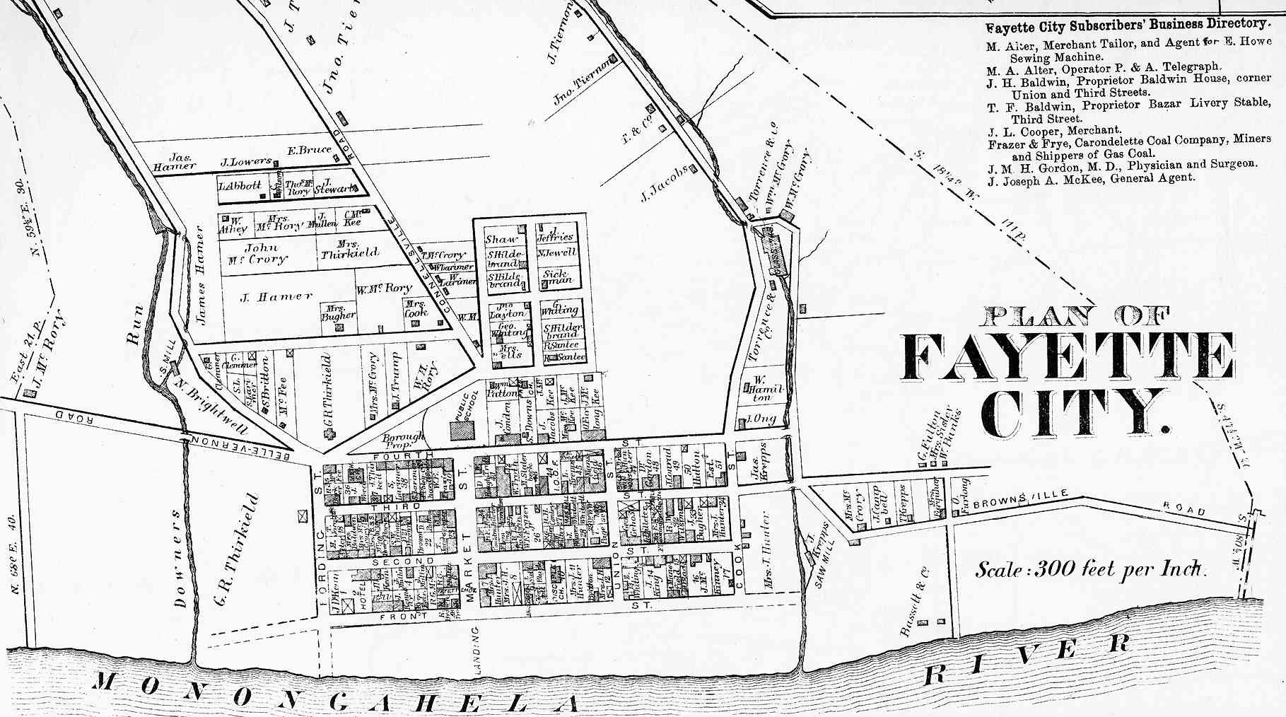 Fayette County Pennsylvania Maps, 1872